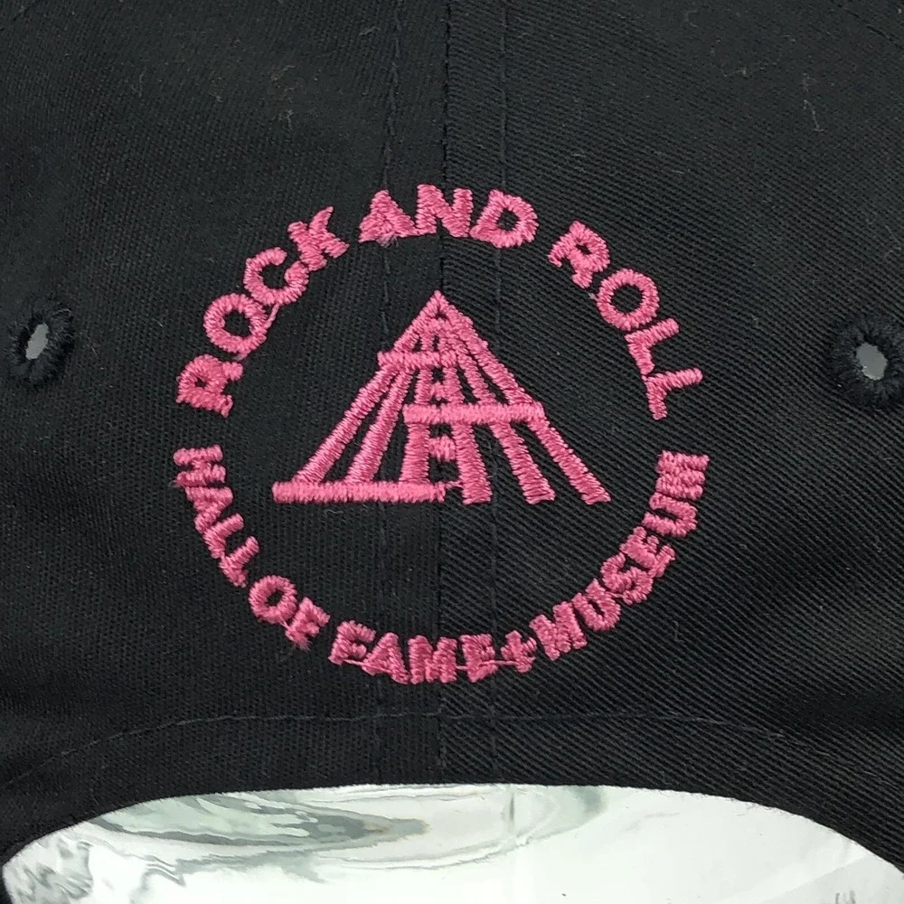 Vintage Rock N Roll Hall of Fame Hat Cap Snap Back Psychedelic Rap Tee 90s Y2K D
